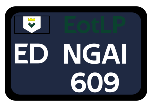EotLP License Plate 2:3 National Government