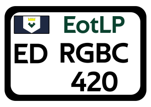 EotLP License Plate 2:3 Regional Government